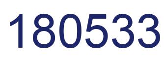 Number 180533 blue image
