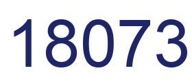 Number 18073 blue image