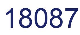 Number 18087 blue image