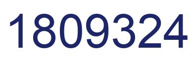 Number 1809324 blue image