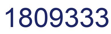 Number 1809333 blue image
