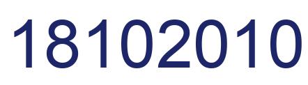 Número 18102010 imagen azul
