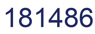 Number 181486 blue image