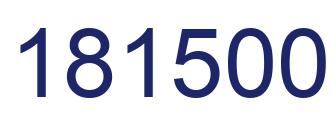 Number 181500 blue image
