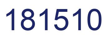 Número 181510 imagen azul
