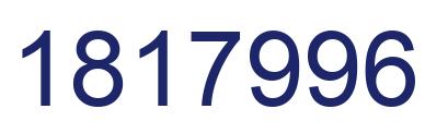 Number 1817996 blue image