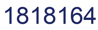 Number 1818164 blue image