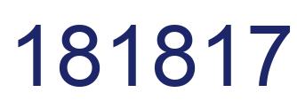 Número 181817 imagen azul