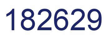 Number 182629 blue image