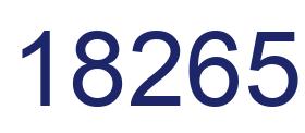 Número 18265 imagen azul