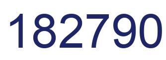 Number 182790 blue image