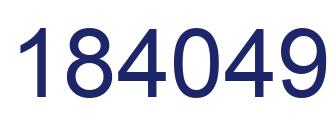Número 184049 imagen azul