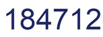 Número 184712 imagen azul