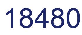 Number 18480 blue image