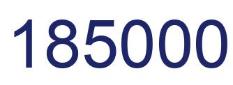 Number 185000 blue image