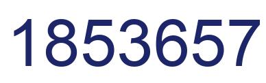 Number 1853657 blue image