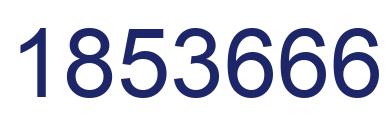 Number 1853666 blue image