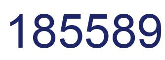 Number 185589 blue image