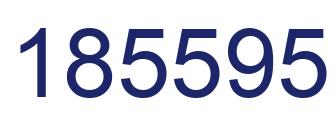 Number 185595 blue image