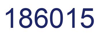 Number 186015 blue image
