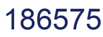 Number 186575 blue image