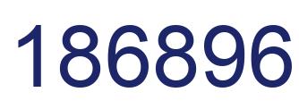 Number 186896 blue image