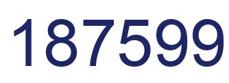 Number 187599 blue image