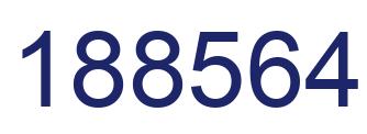 Número 188564 imagen azul