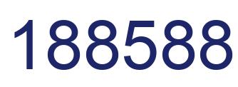 Número 188588 imagen azul