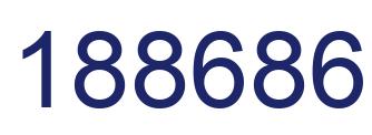 Number 188686 blue image