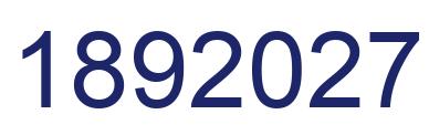 Number 1892027 blue image