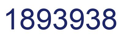Number 1893938 blue image