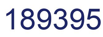 Number 189395 blue image