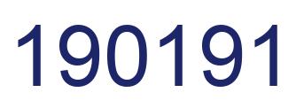 Number 190191 blue image