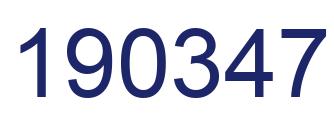 Número 190347 imagen azul