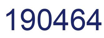 Number 190464 blue image