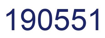 Número 190551 imagen azul