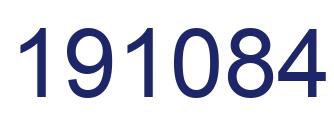 Número 191084 imagen azul