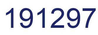 Number 191297 blue image