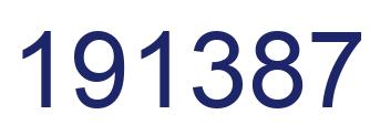 Número 191387 imagen azul