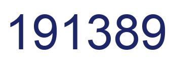 Número 191389 imagen azul