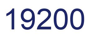 Número 19200 imagen azul