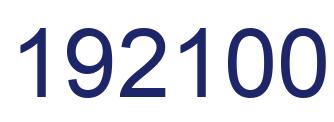 Number 192100 blue image
