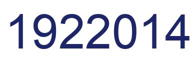 Number 1922014 blue image