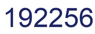Number 192256 blue image