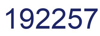 Number 192257 blue image