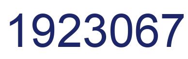 Number 1923067 blue image