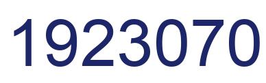 Number 1923070 blue image