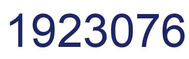 Number 1923076 blue image