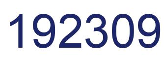 Number 192309 blue image